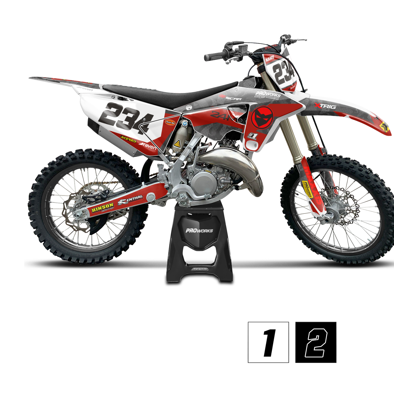 24MX Fantic GrCam Decal Kit