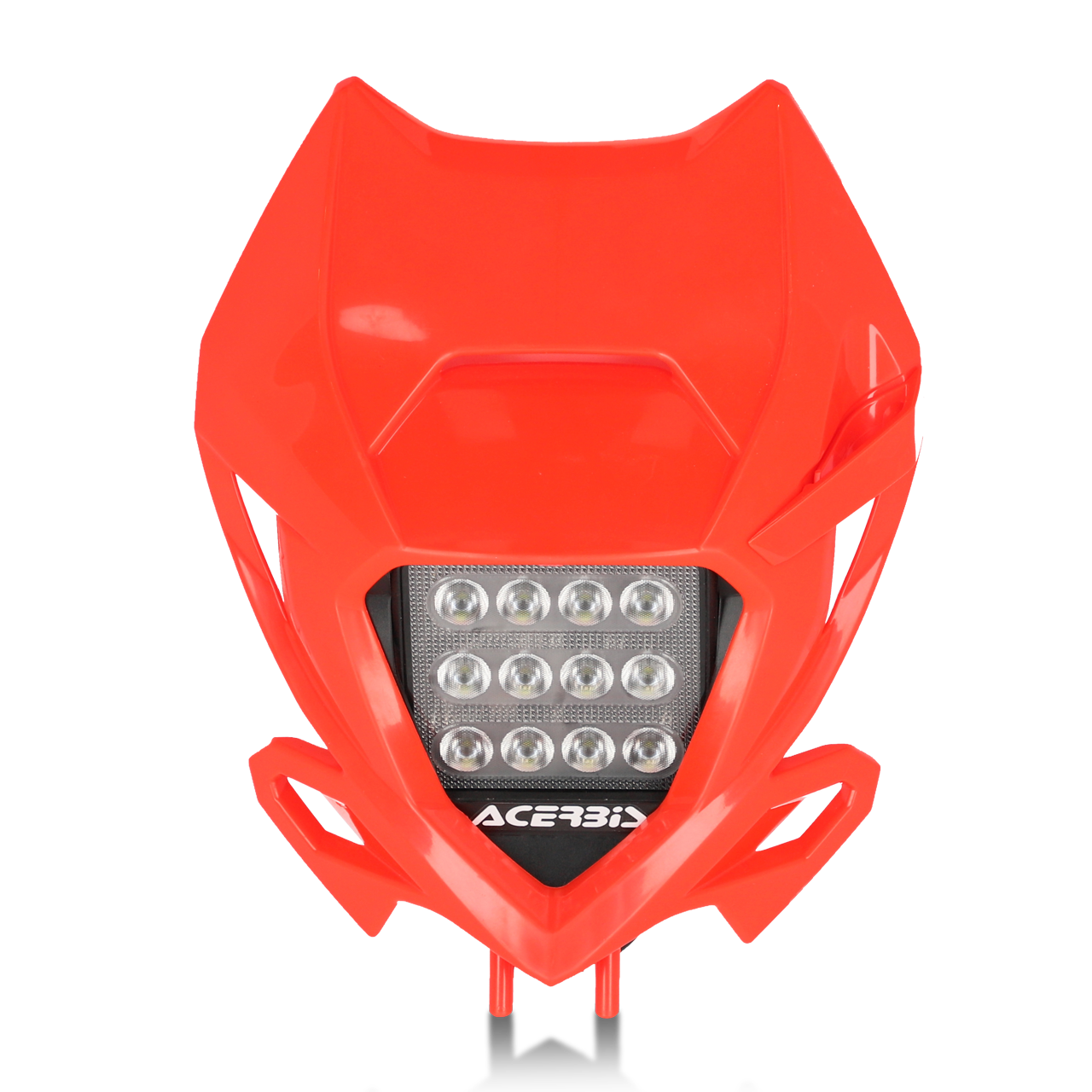 Faro Delantero con Protector Acerbis VSL Rojo