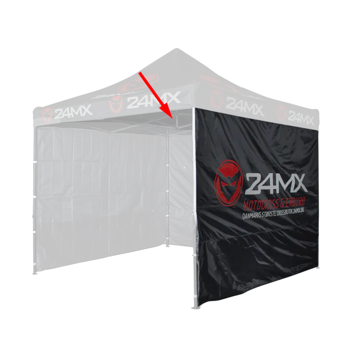 24MX Zijwand voor Tent Zwart