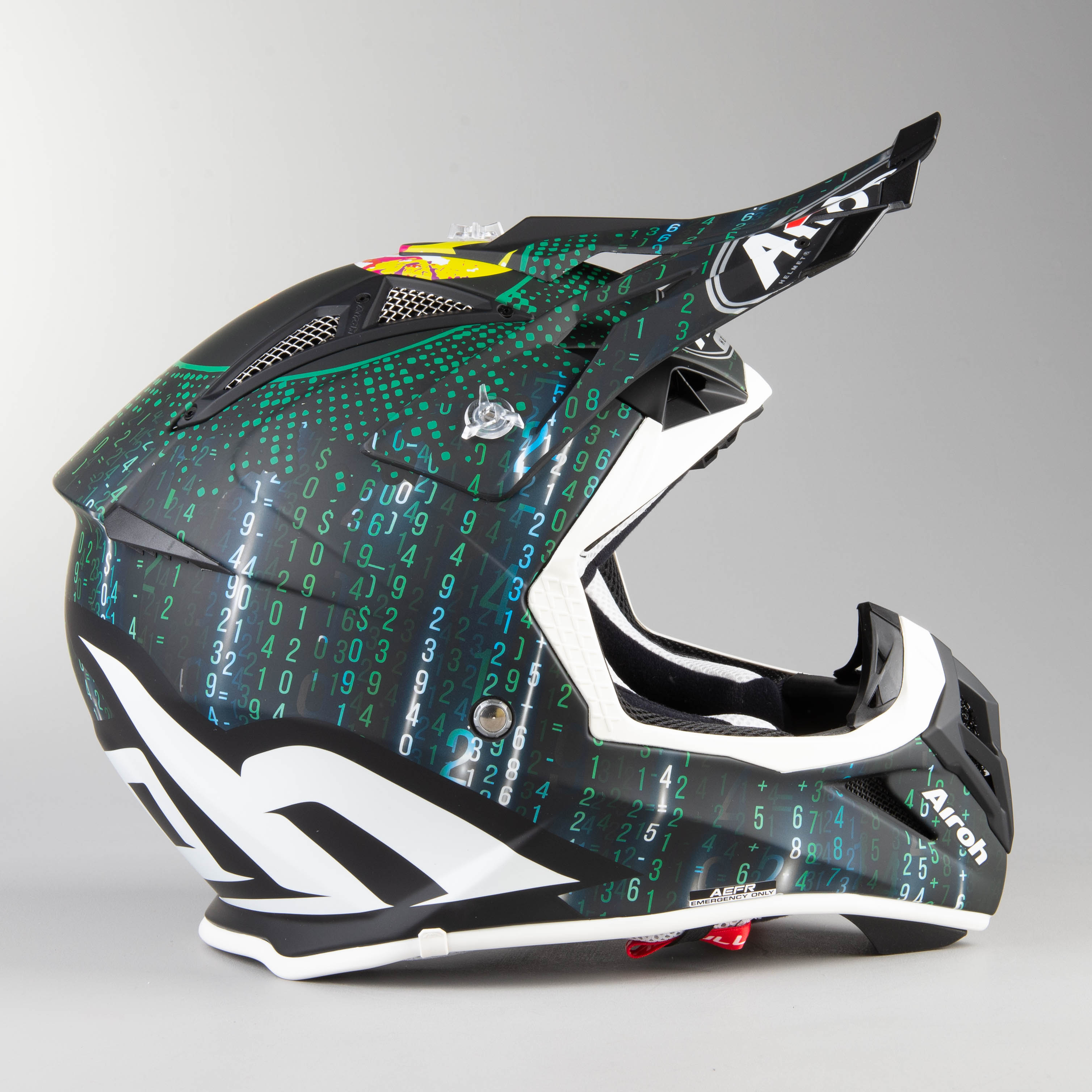 Airoh Aviator Ace Insane Mx Helmet Black Green Pink Now 18