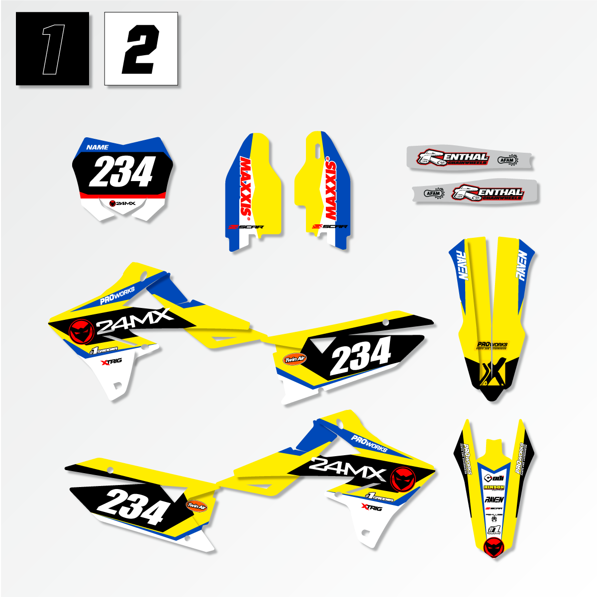 Suzuki Competition Decal Kit