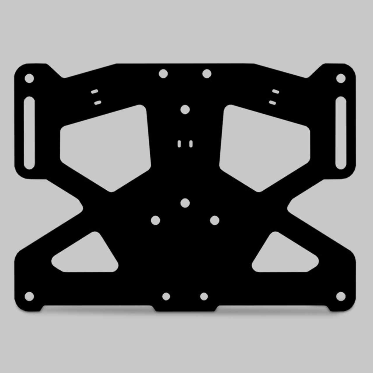Soporte Matrícula Valter Moto King Negro