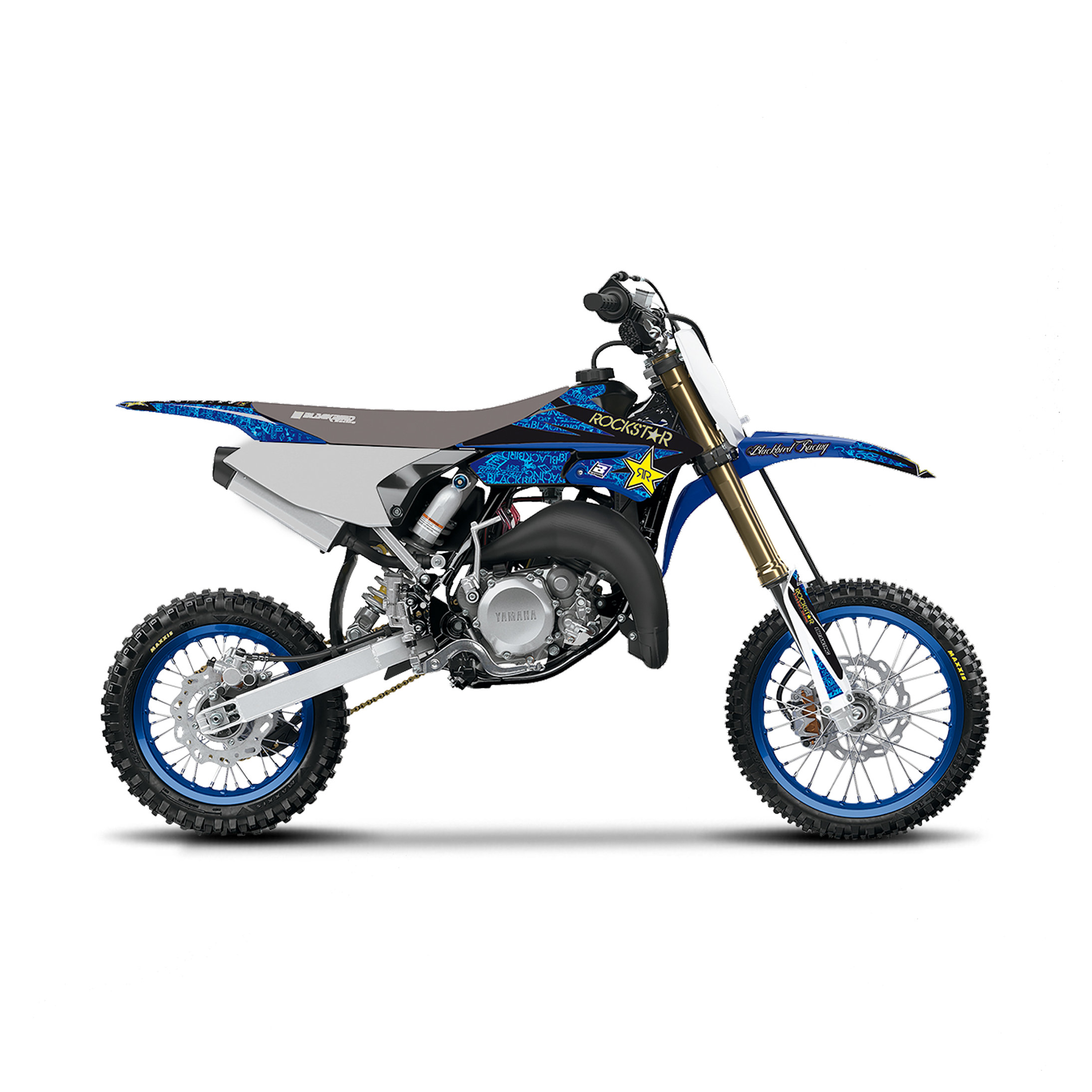 Kit de Adhesivos Blackbird Rockstar Energy Azul-Negro-Blanco