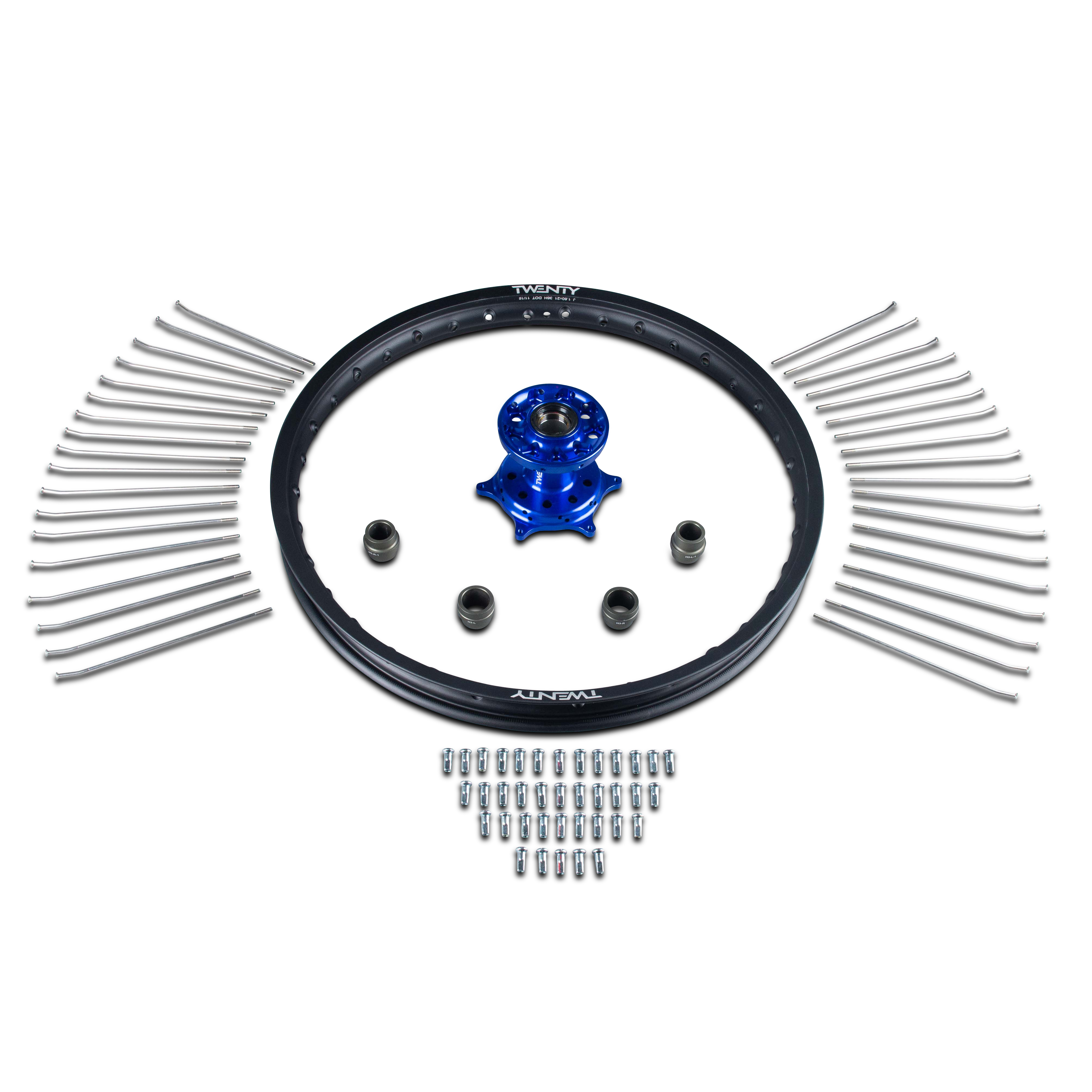 Rueda Trasera Twenty Supermotard Negro-Azul 17"