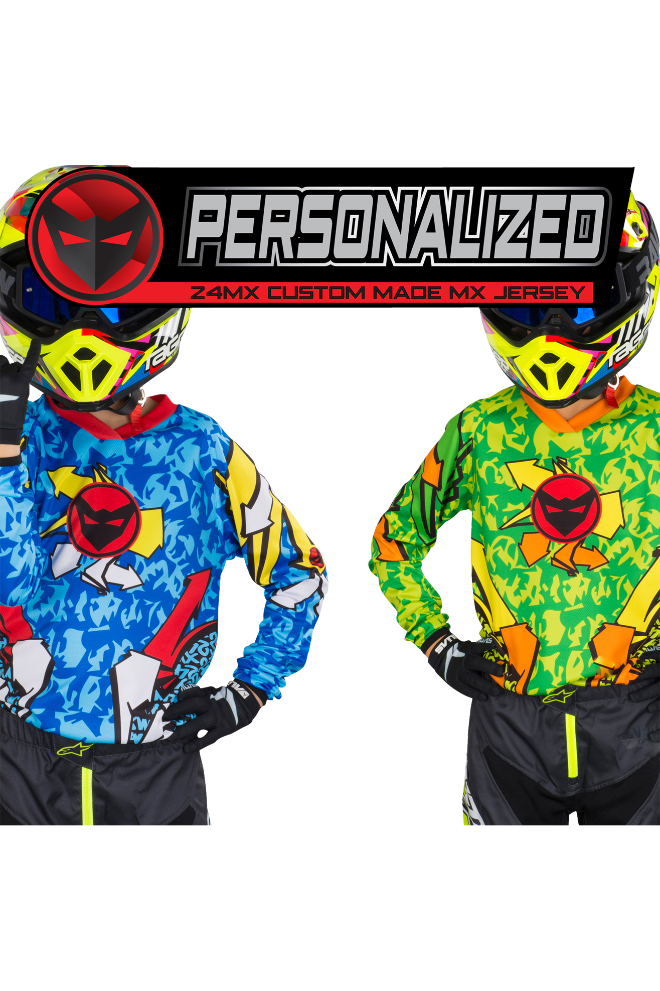 Personalised 24MX Kids Graffiti Jersey