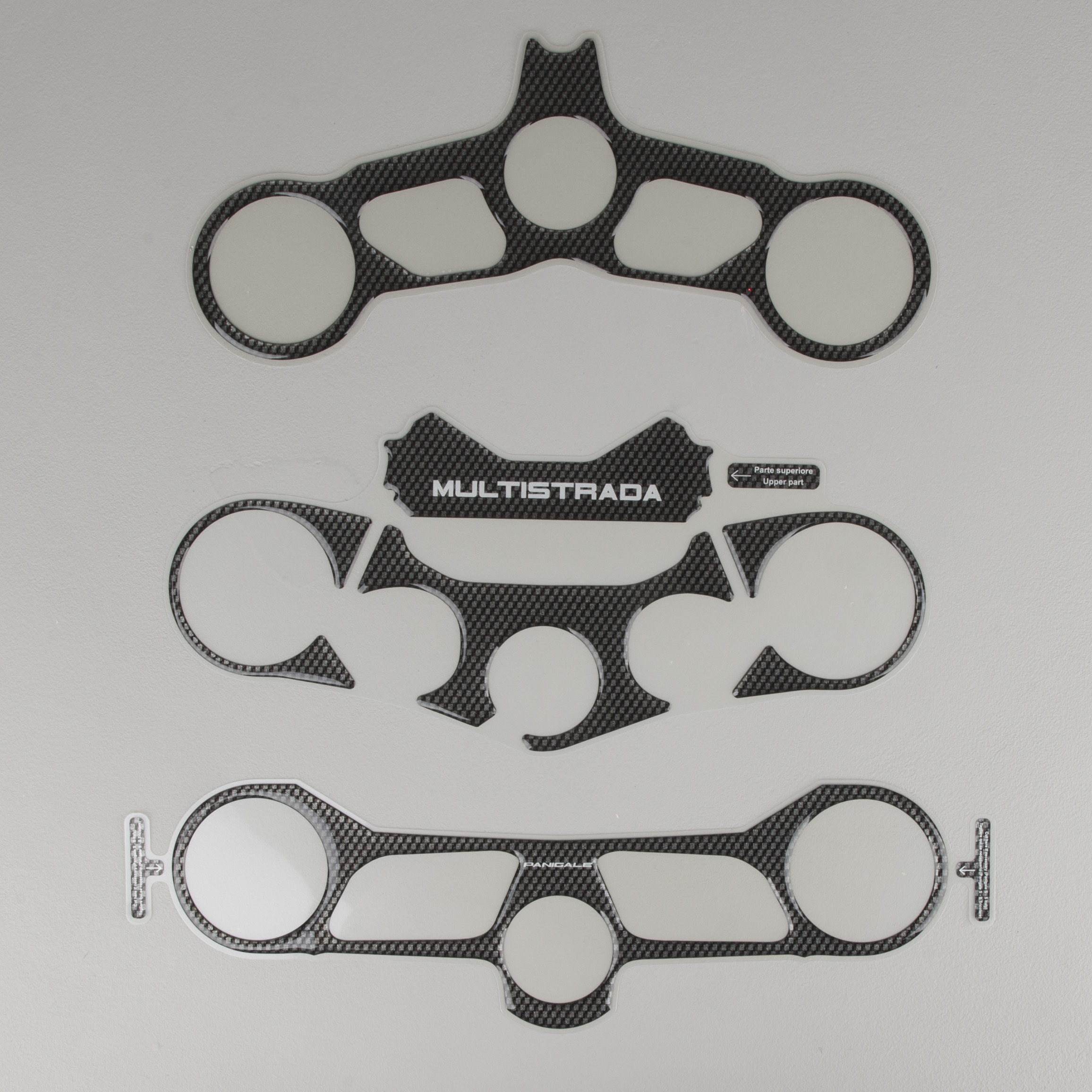 OneDesign Triple Clamp Decal Carbon