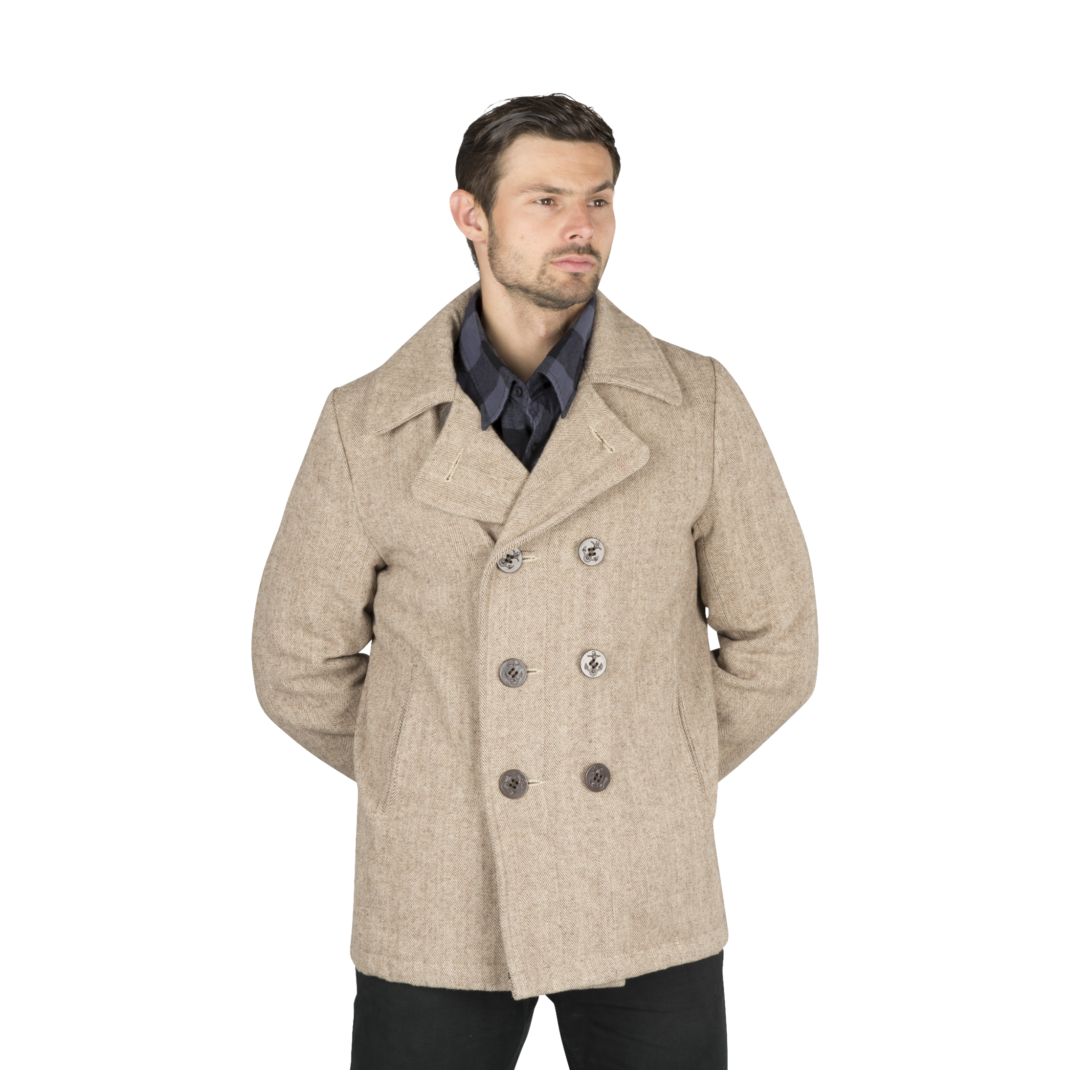 brandit pea coat jacket