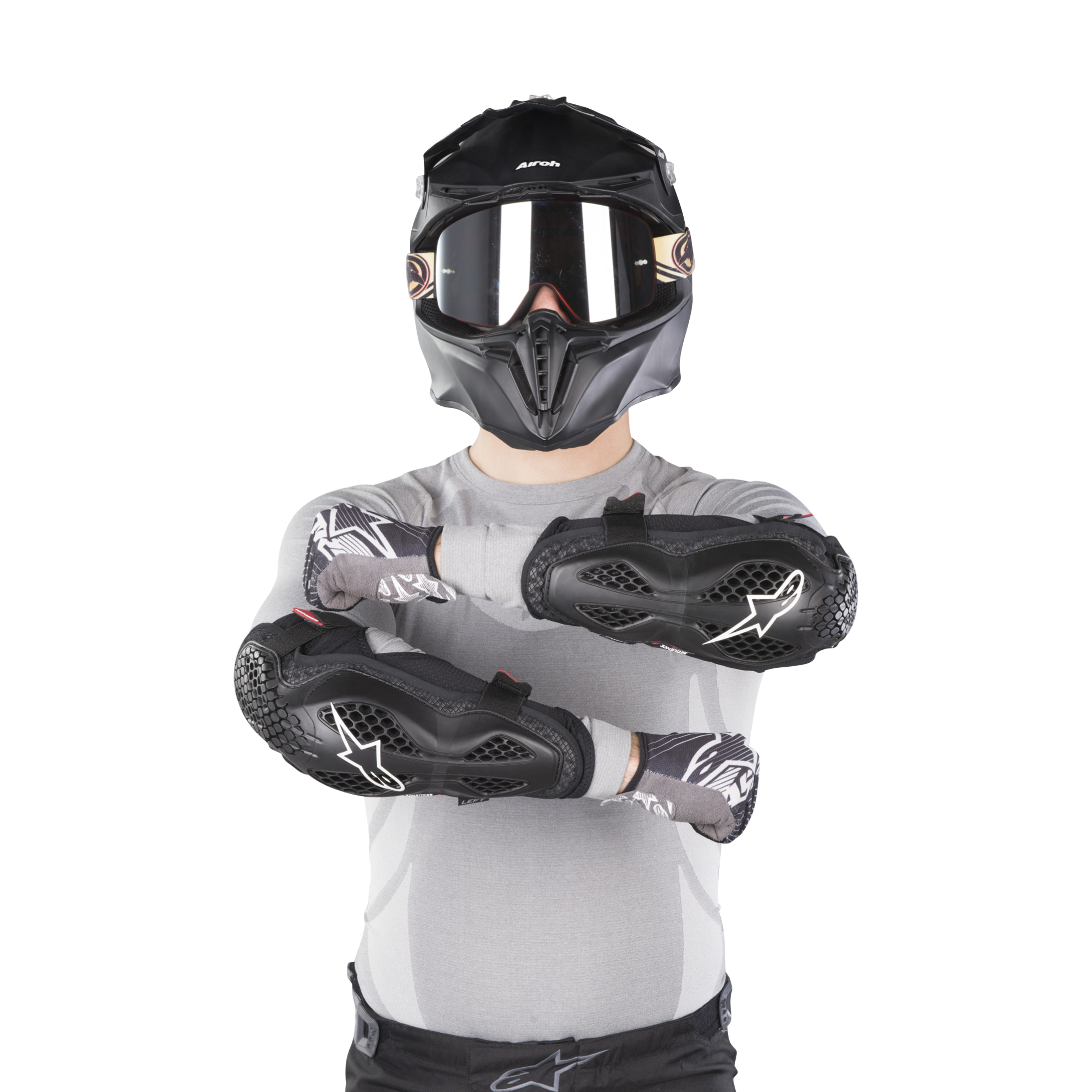 Elleboogbescherming Alpinestars Sequence Zwart-Rood