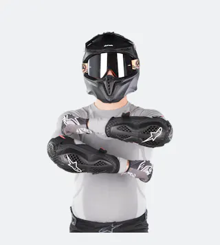Elleboogbescherming Alpinestars Sequence Zwart-Rood