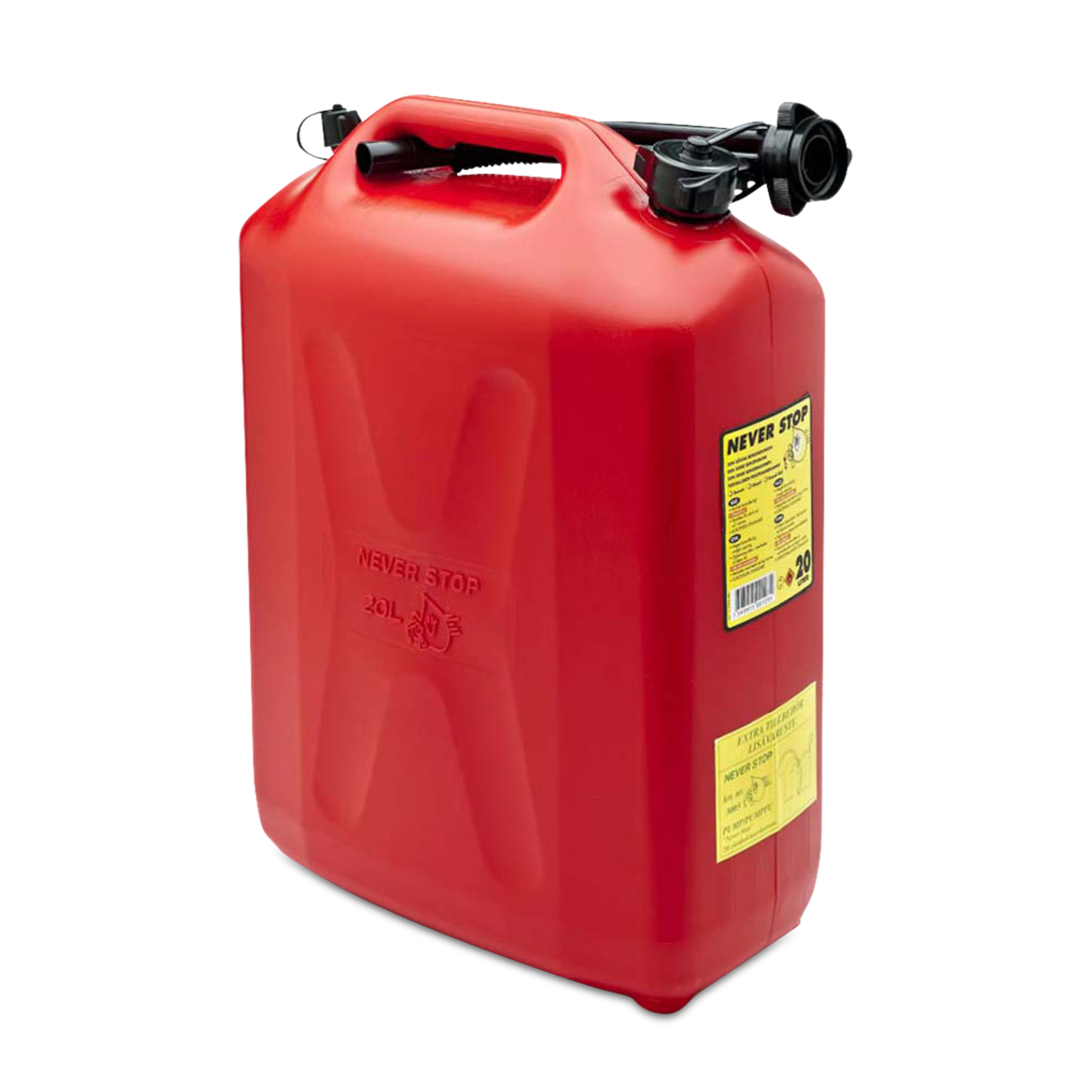 Bidón de Combustible Never Stop con AutoStop 20 L Rojo