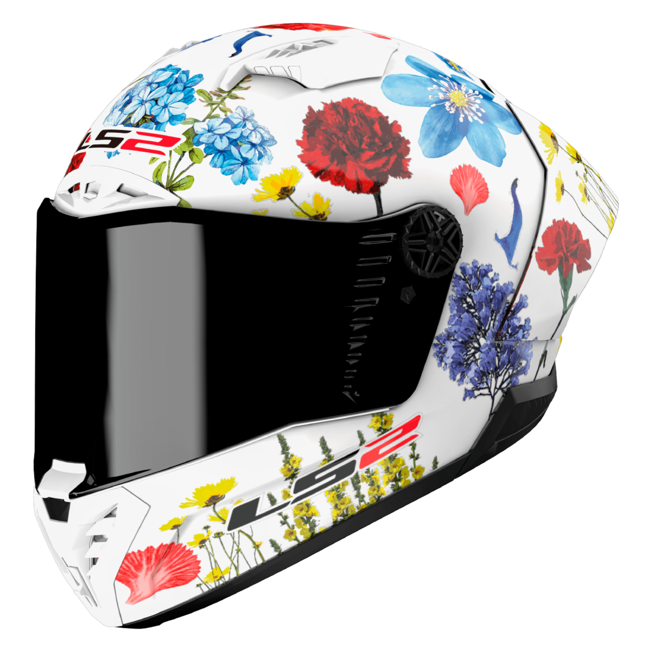 Cască Integrală LS2 FF805 Thunder Carbon GP Aero Flowers