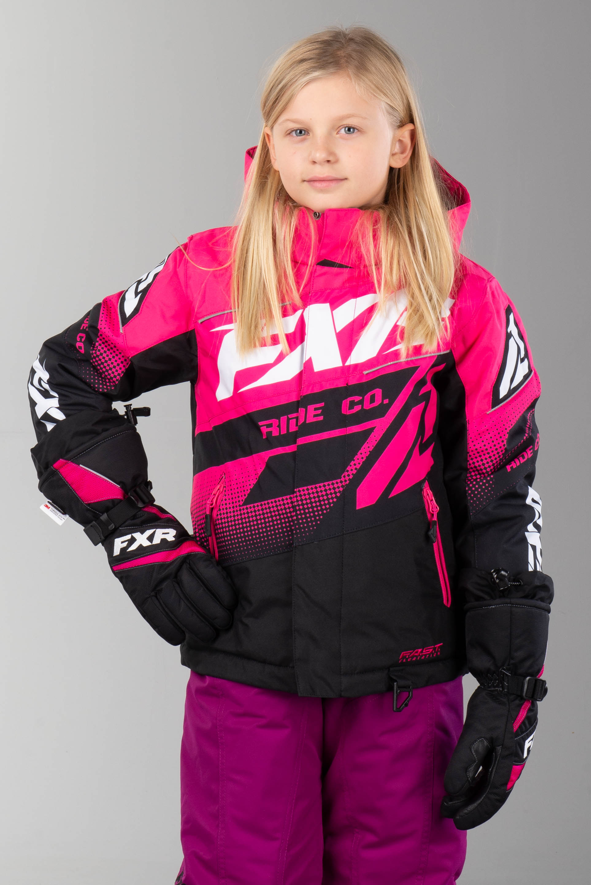 Jakke FXR Boost Junior Rosa Svart Hvit Jakke FXR Boost Junior Rosa Svart Hvit