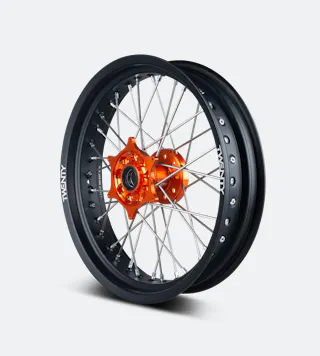 Twenty Supermotard Front Wheel Black-Orange 17"