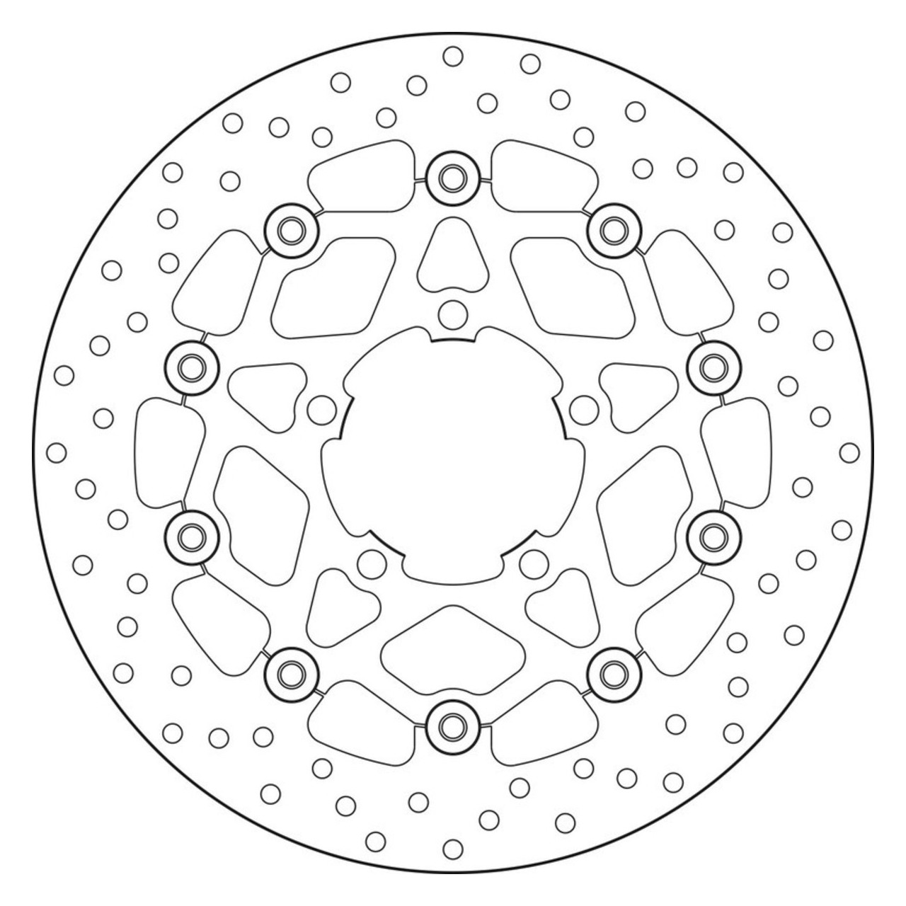Спирачен Диск Brembo Oro Series Плаващ