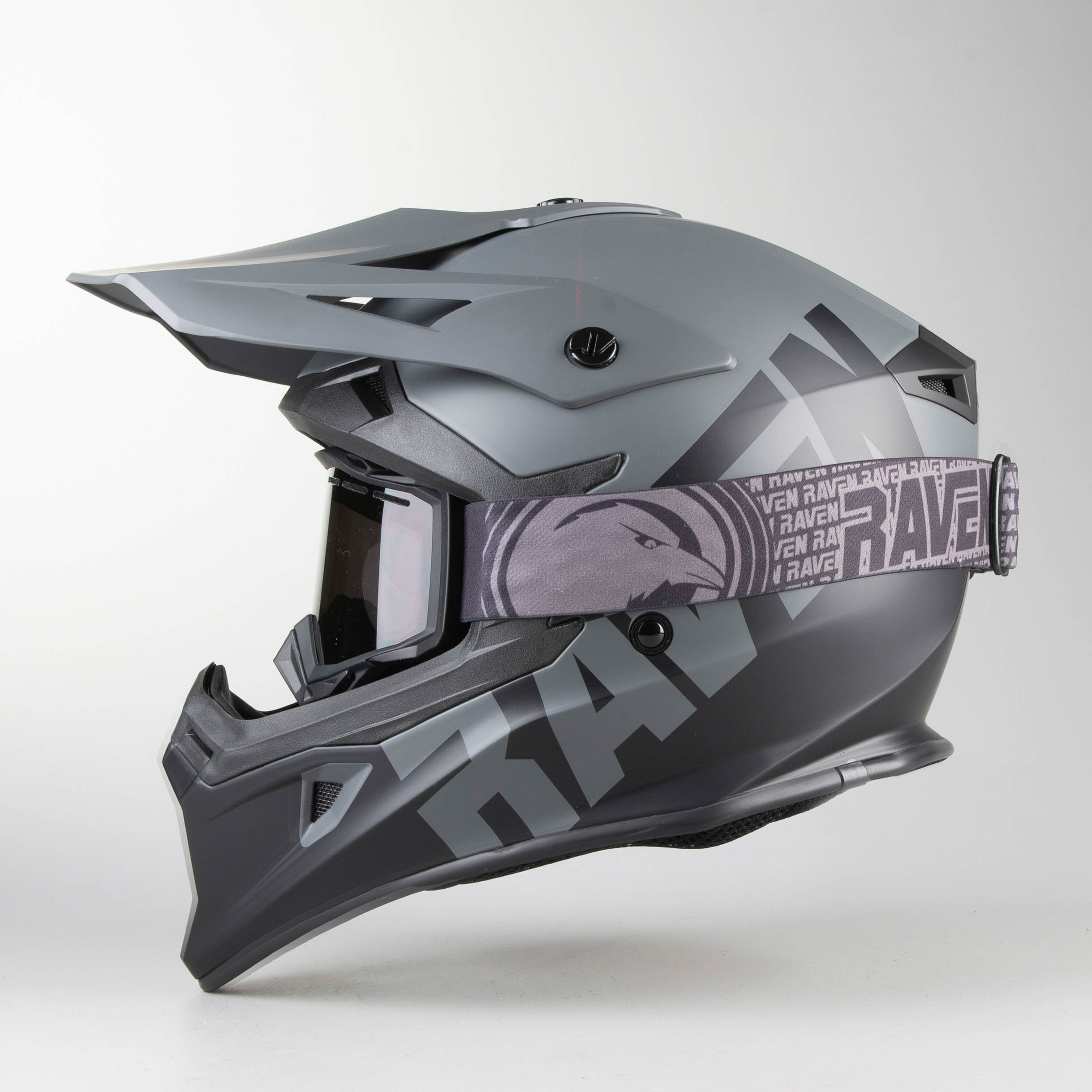 Raven Airborne Split MX Helmet BlackGray Buy now, get 21 off