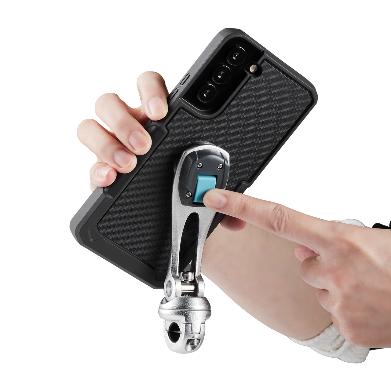 X-Guard Samsung S22 6.06 inch Phone Case Carbon