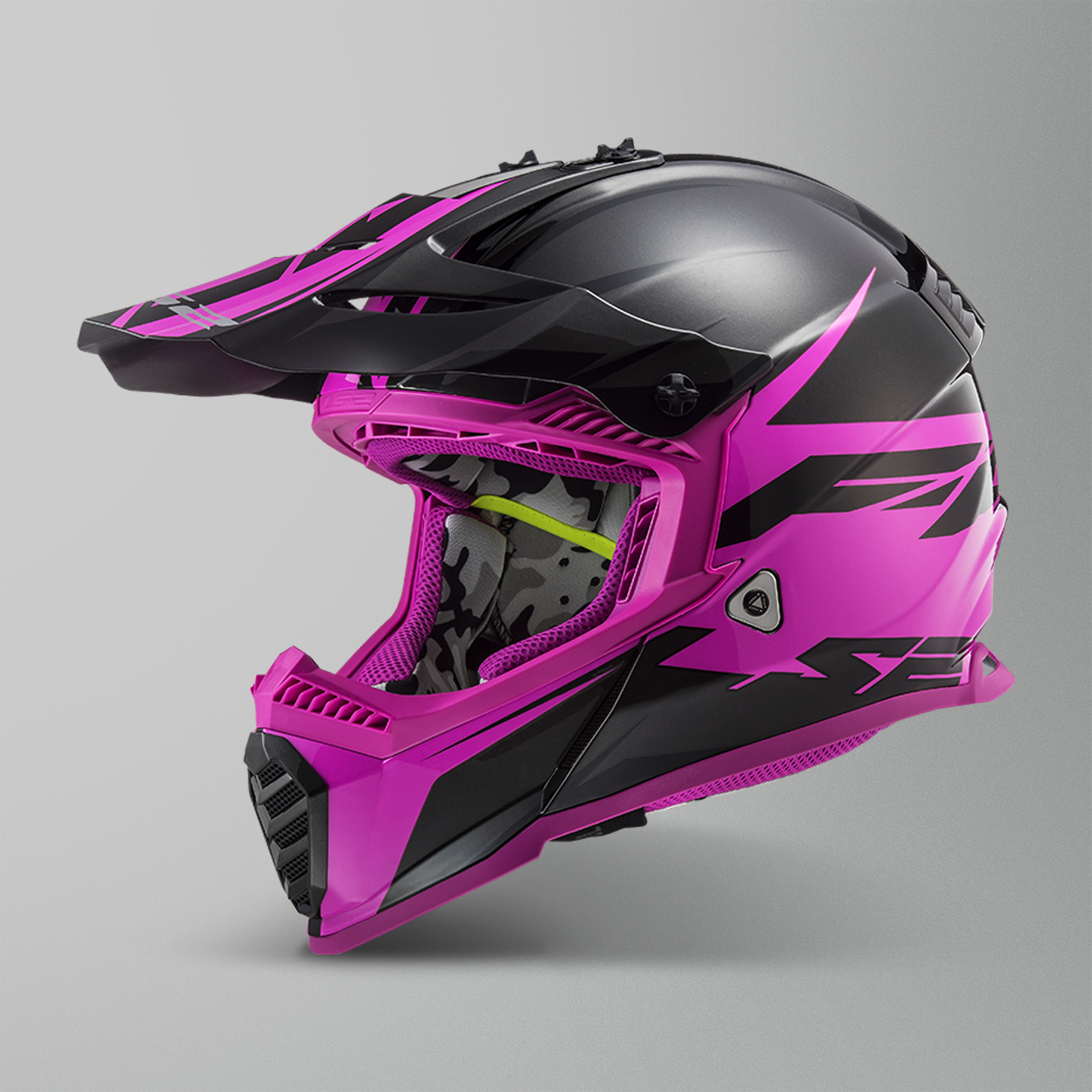 purple mx helmet