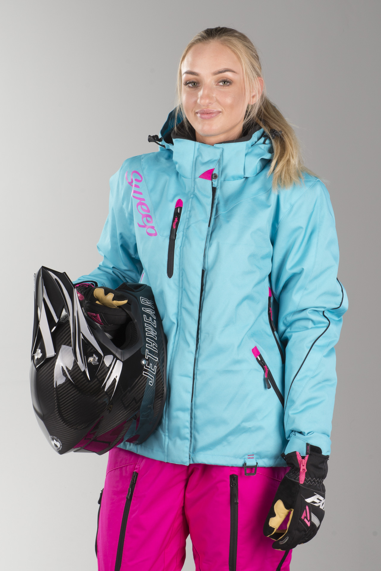Jakke Sweep Blizzard Dame Blå Rosa Nå 20% Du sparer Jakke Sweep Blizzard Dame Blå Rosa Nå 20% Du sparer
