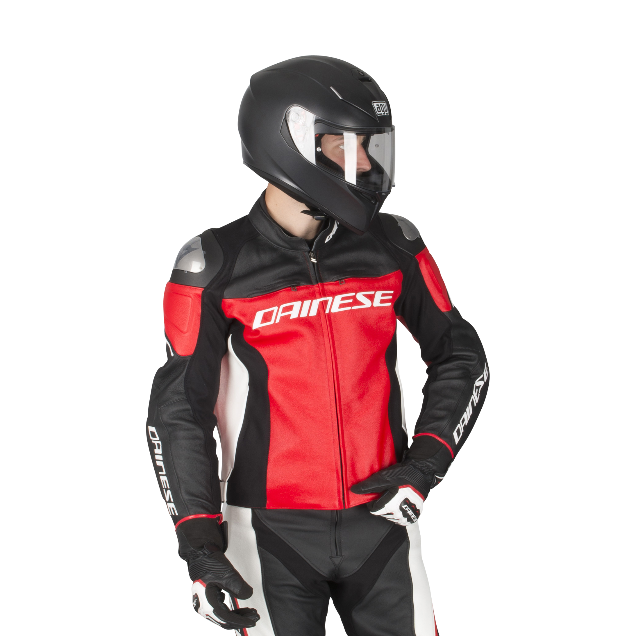 dainese white leather jacket