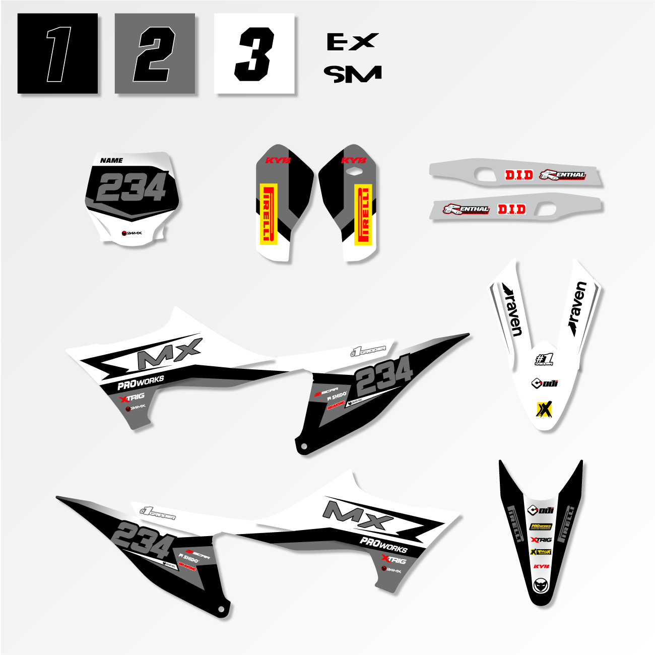 Stickerset 24MX Stark One