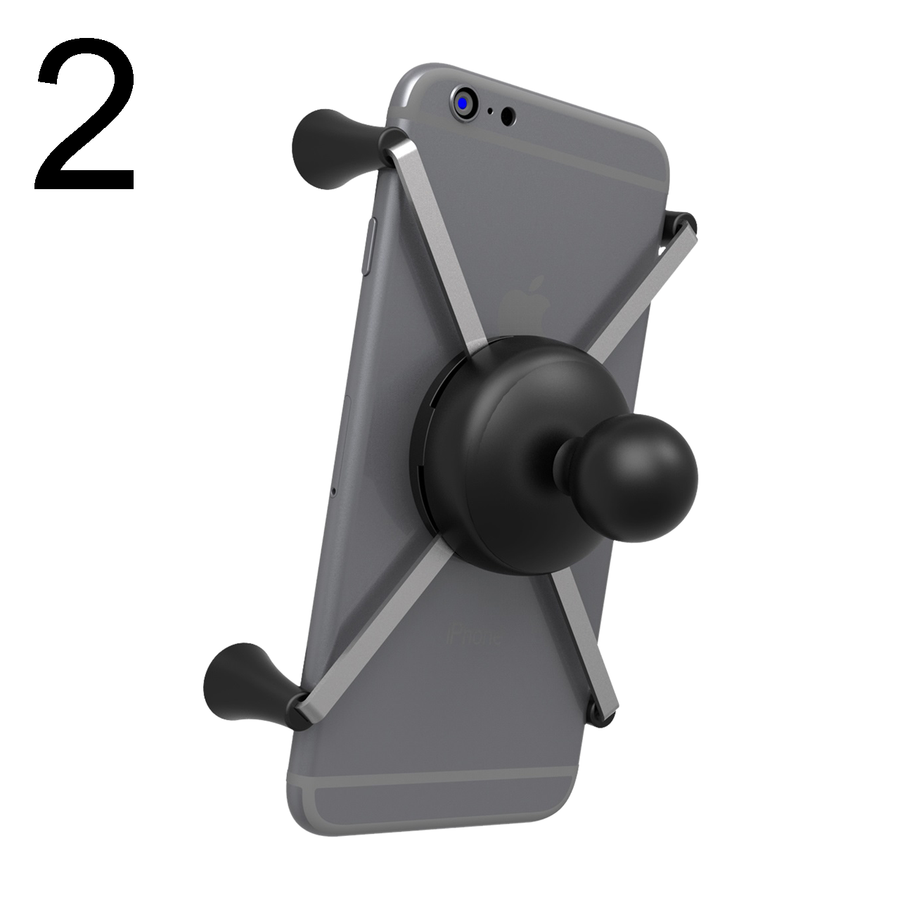 RAM Quick-Grip Pro Supporto per telefono antivibrante con base a U Ram RAM Quick-Grip Pro Supporto per telefono antivibrante con base a U Ram