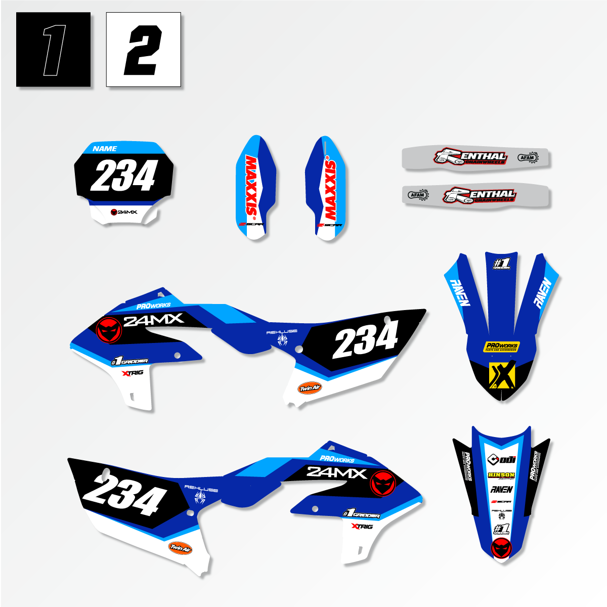 Yamaha Competition Decal Kit