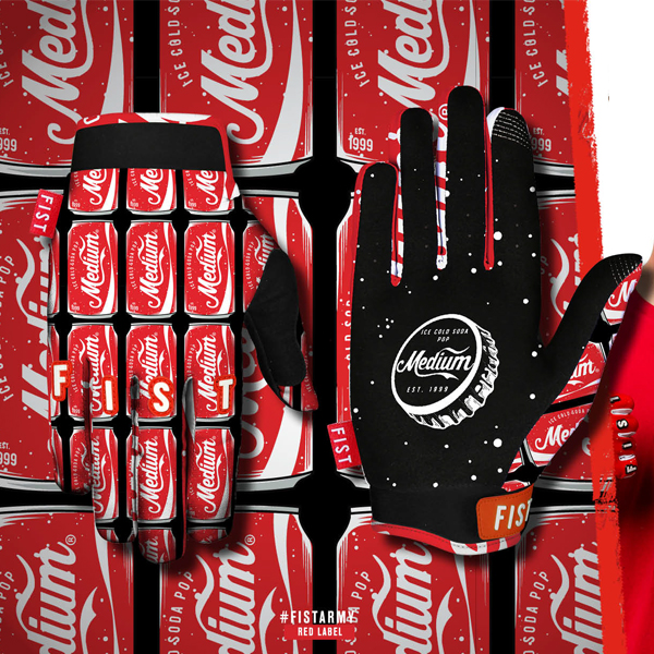 Fist Strapped MX Gloves Dalmation