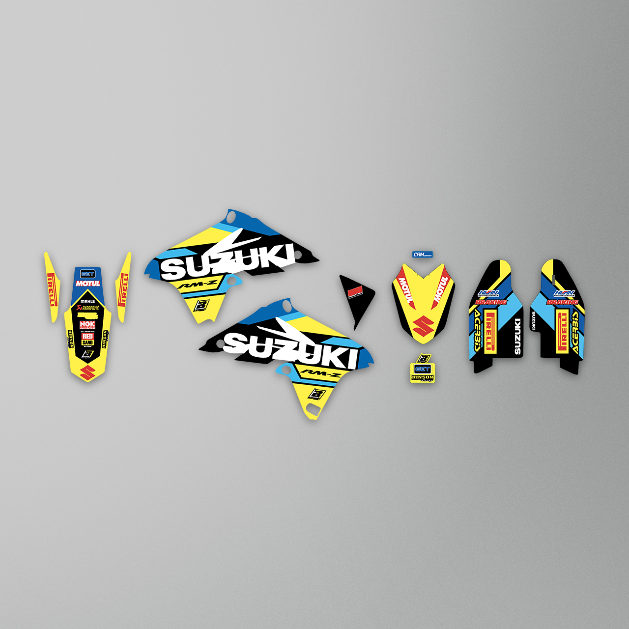 Blackbird Replica World Restyle Decal Kit Blue-Black-Yellow