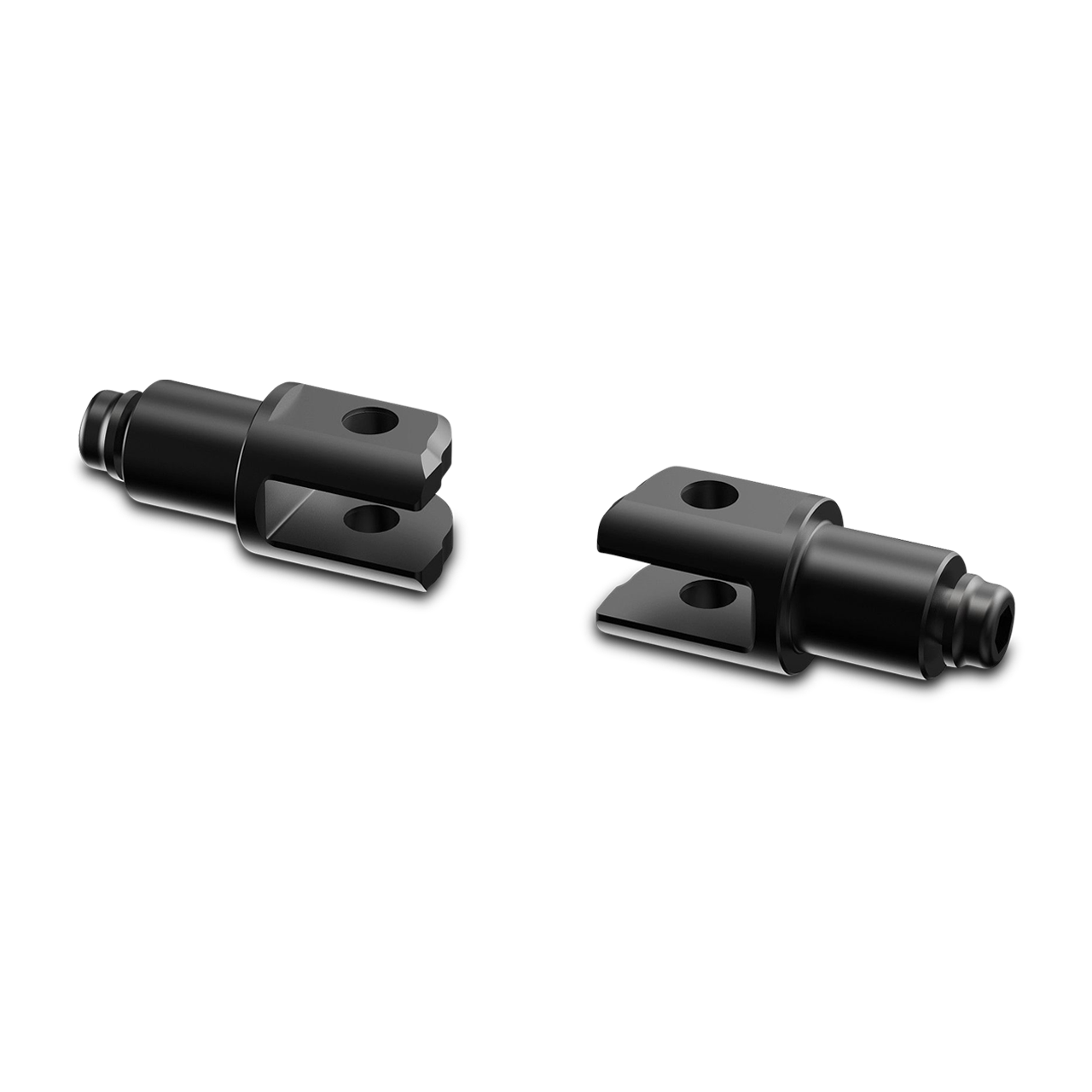 Montageset voor Voetsteunen Rizoma Zwart 22 mm