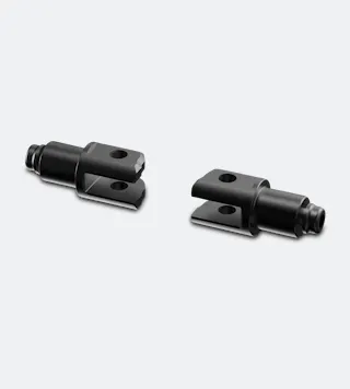 Kit de Montage Rizoma pour Repose-pieds Noir 22mm