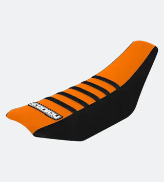Capa de Assento Enjoy Canelada Preto-Laranja-Preto