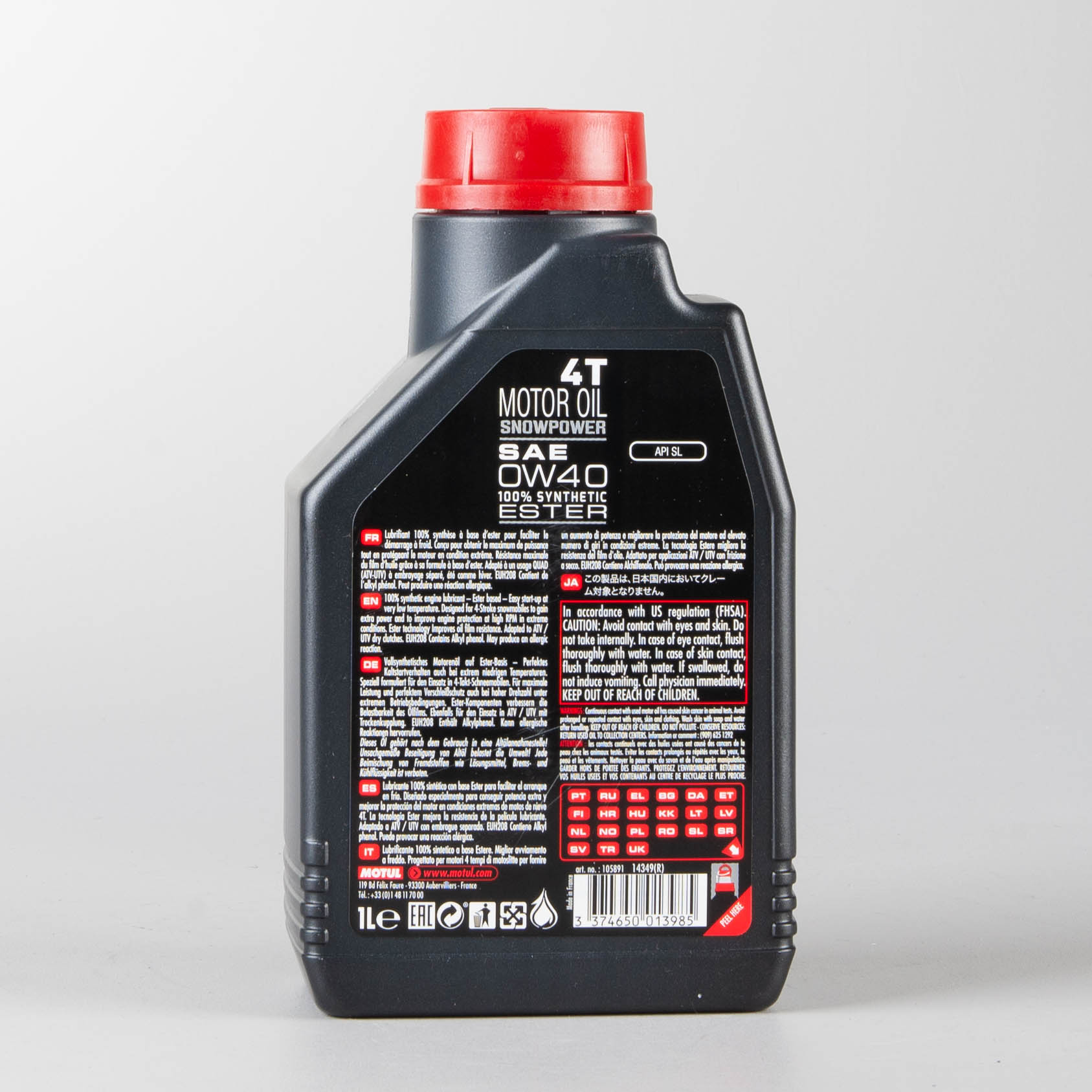 Olie Motul Snowpower 4T Synthetic 0W40 1L
