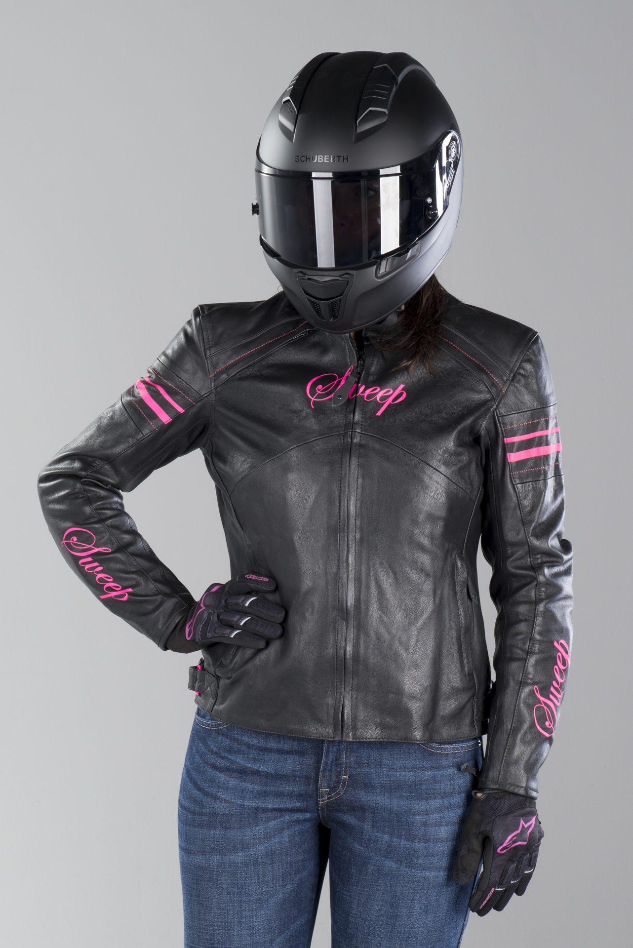 Sweep Skinnjacka Pinky Dam Svart Vit Nu 5% rabatt XLmoto.se Sweep Skinnjacka Pinky Dam Rosa Svart Nu 5% rabatt XLmoto.se