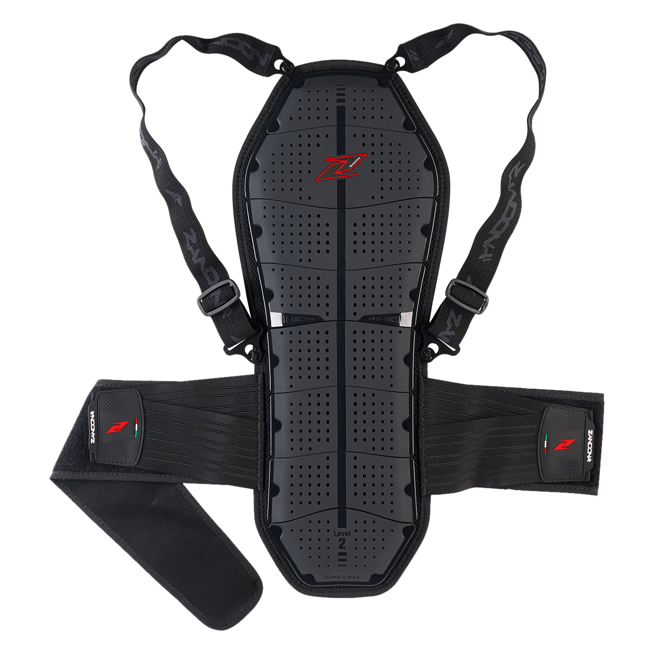 Rugbeschermer Zandona Pro Shell X8 Zwart