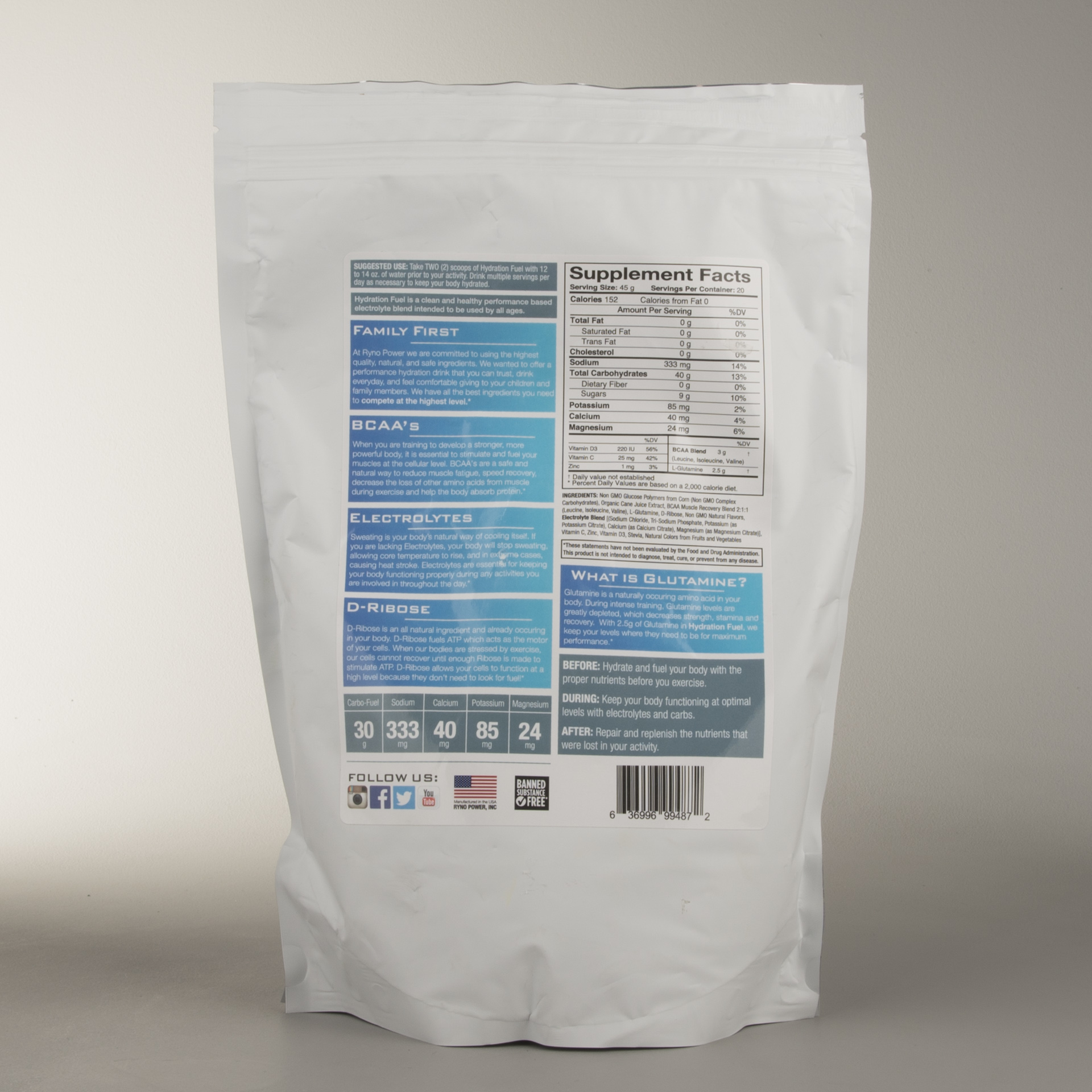 Ryno Power Hydration Fuel Supplement