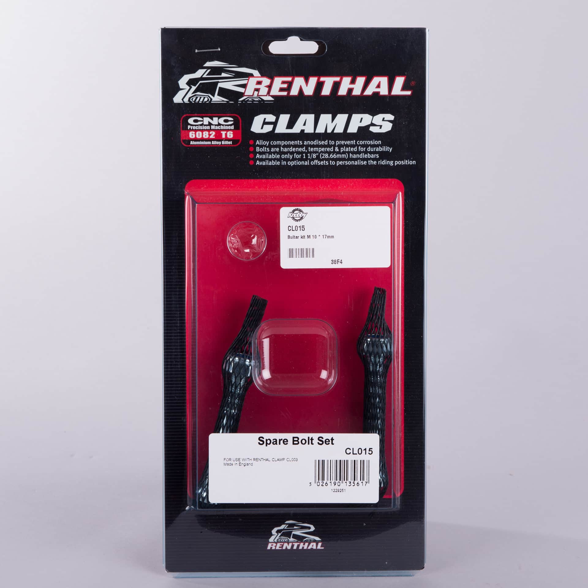 Renthal Bolt Kit M 10/12 17mm