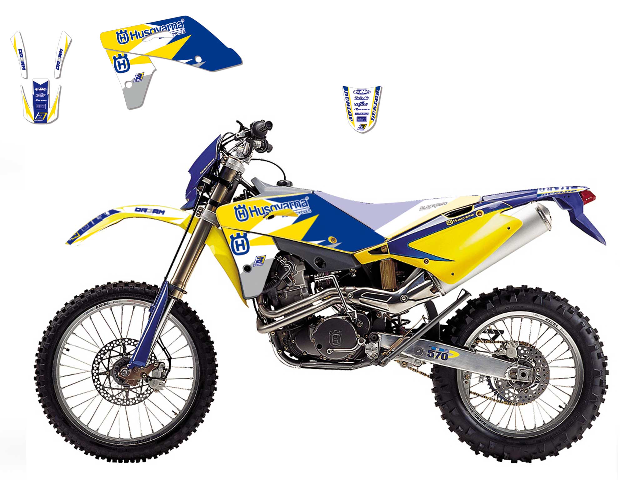 Stickerset Blackbird Husqvarna Dream 3