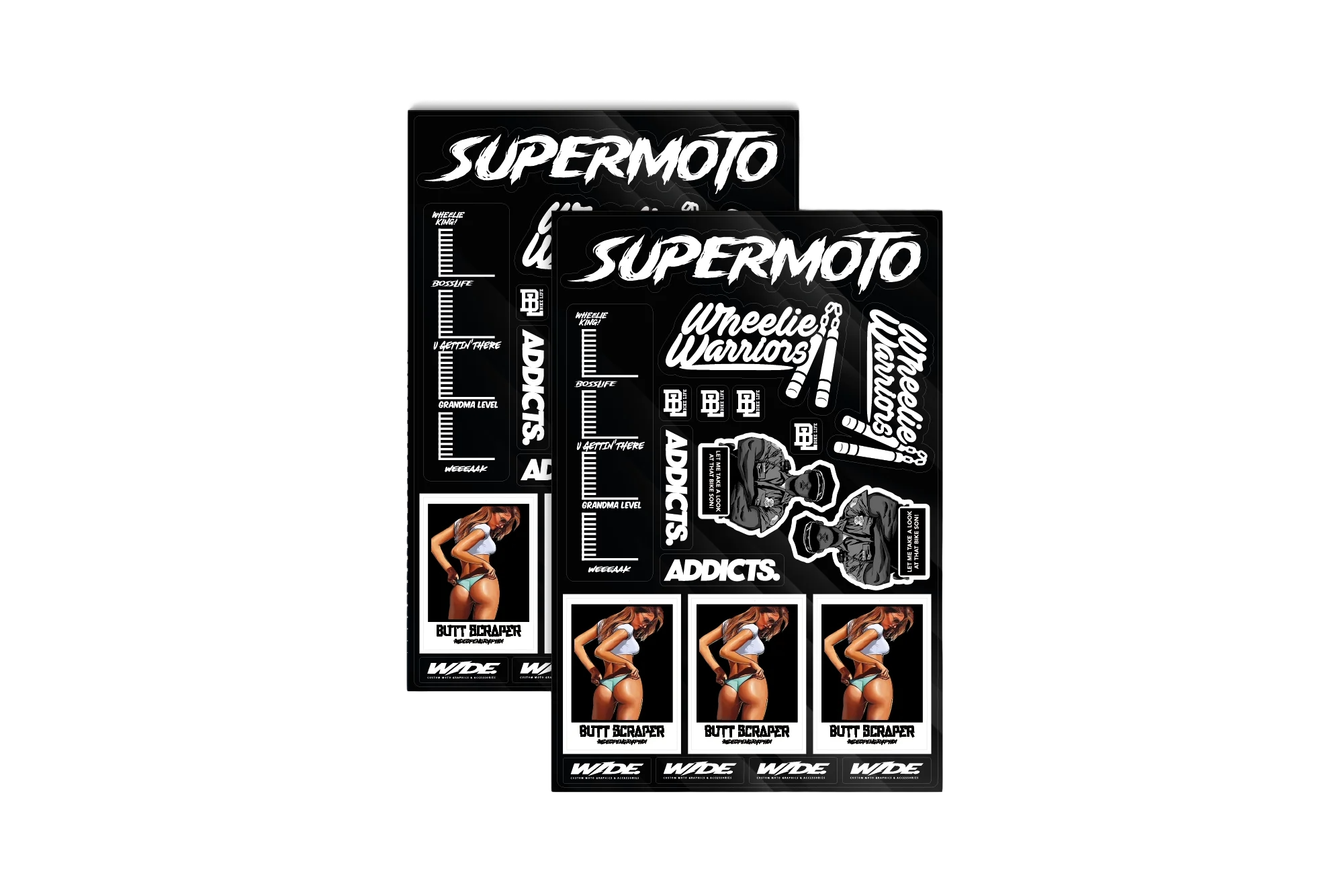WideOpen Supermoto Sticker Sheet