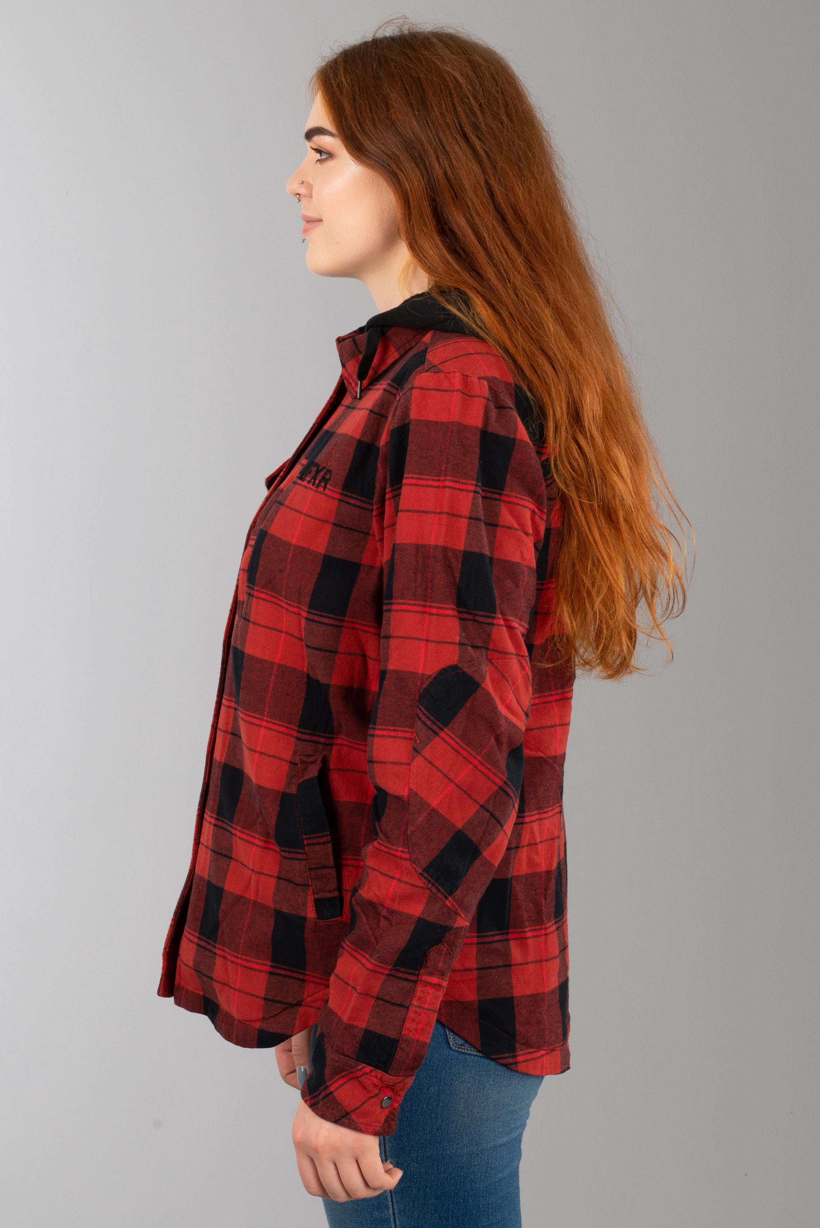 Jacka Dam FXR Timber Plaid Fodrad Maroon Svart Lägsta Jacka Dam FXR Timber Plaid Fodrad Maroon Svart Lägsta