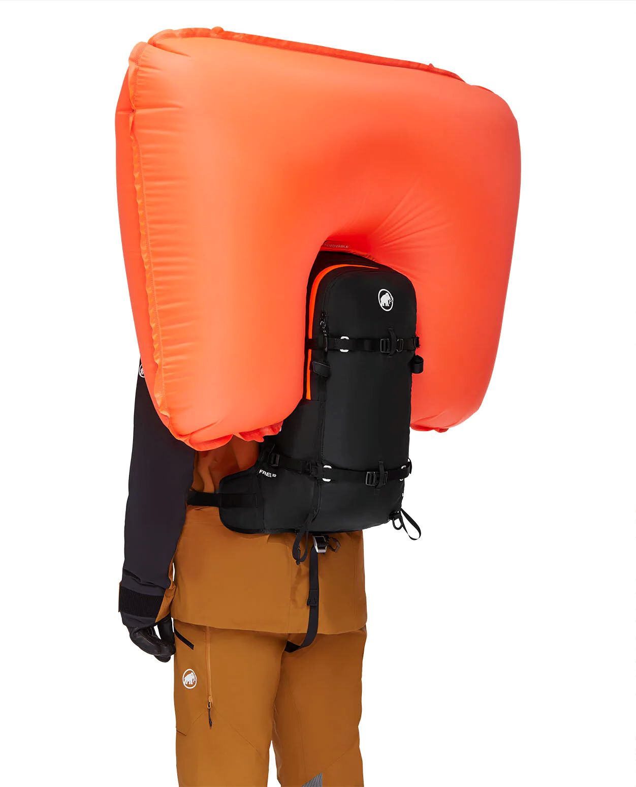 Lumivyöryturvatyyny Mammut Free 22 Removable 3.0 Musta