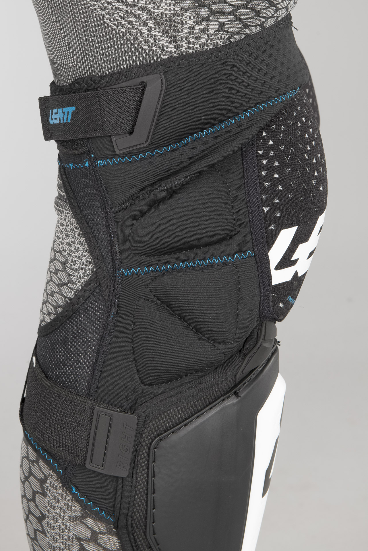 Kniebeschermers Leatt 3DF Hybrid EXT Wit-Zwart