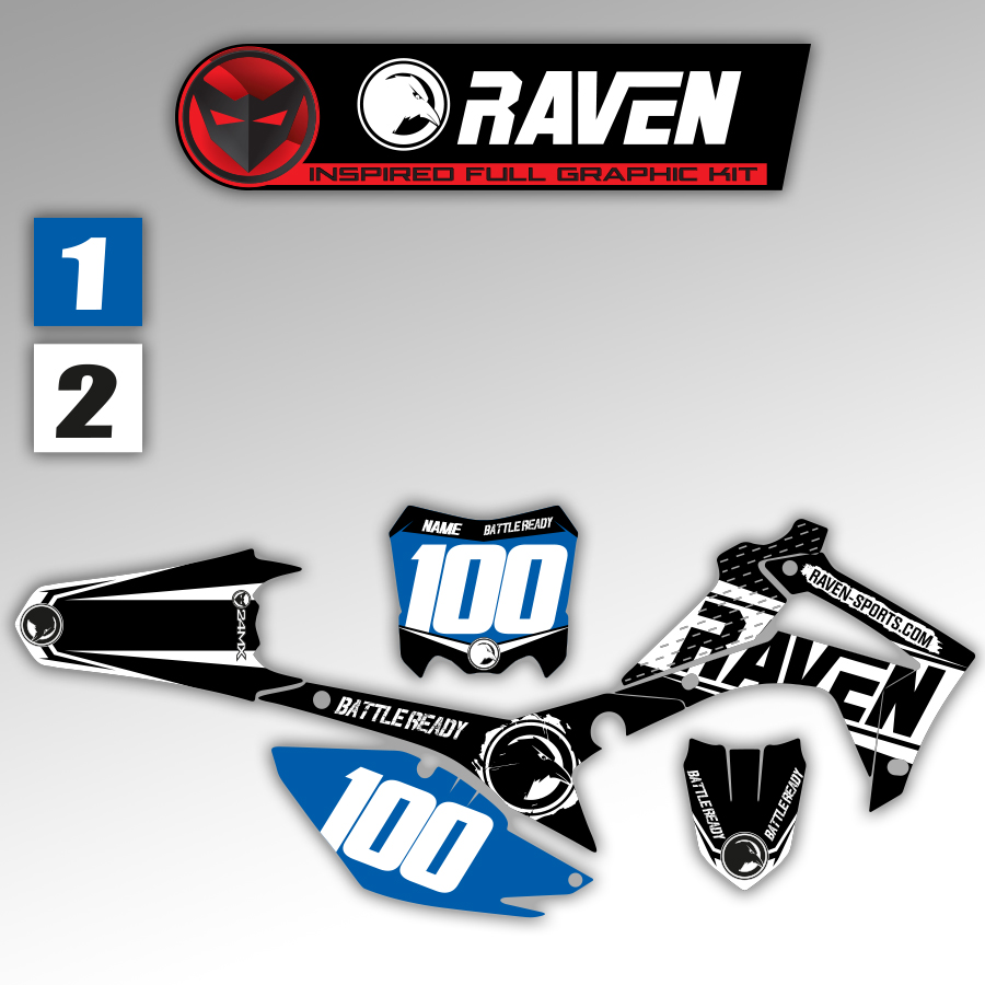 Compleet Raven Stickerset en Nummerplaatstickers