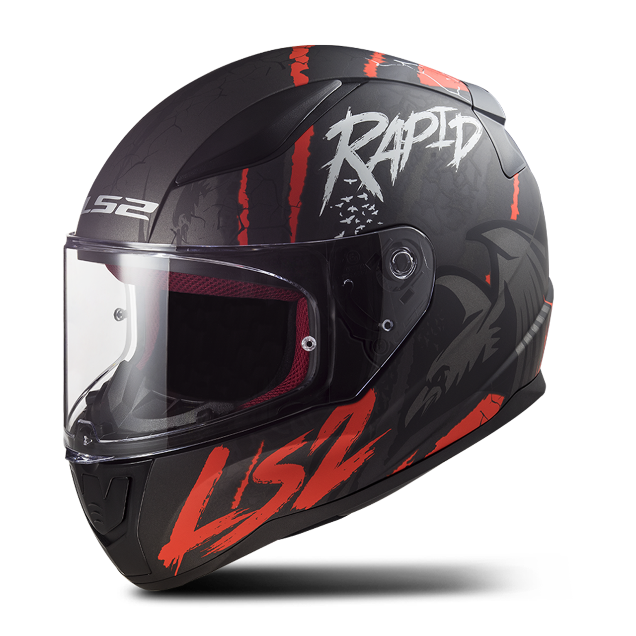 Integraalhelm LS2 FF353 RAPID Raven