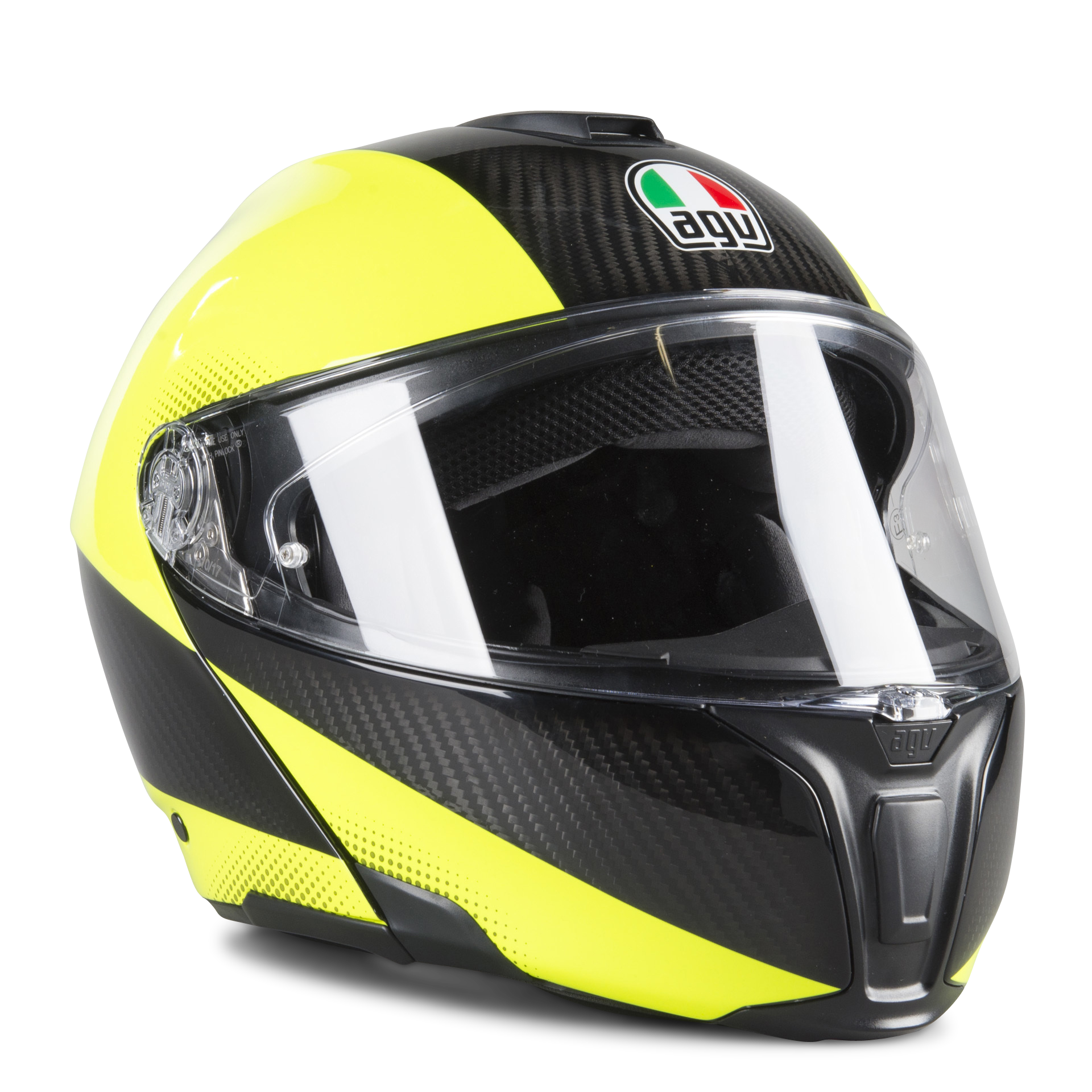 Casco Modulare AGV Sportmodular Tricolore Opaco Carbonio-Giallo Fluo -  Adesso 53% di risparmio - xlmoto.it