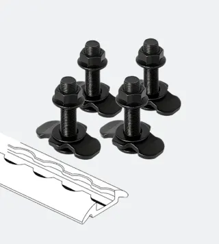 Parafuso de Fixação para Calha L-Track Proworks M6/M8 Conjunto de 4