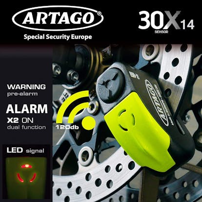 Bloque-disque alarme 32 Sensor Artago, bloque-disque Artago Classe SRA