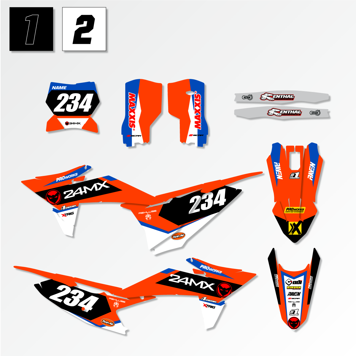 Juego De Adhesivos KTM Competition