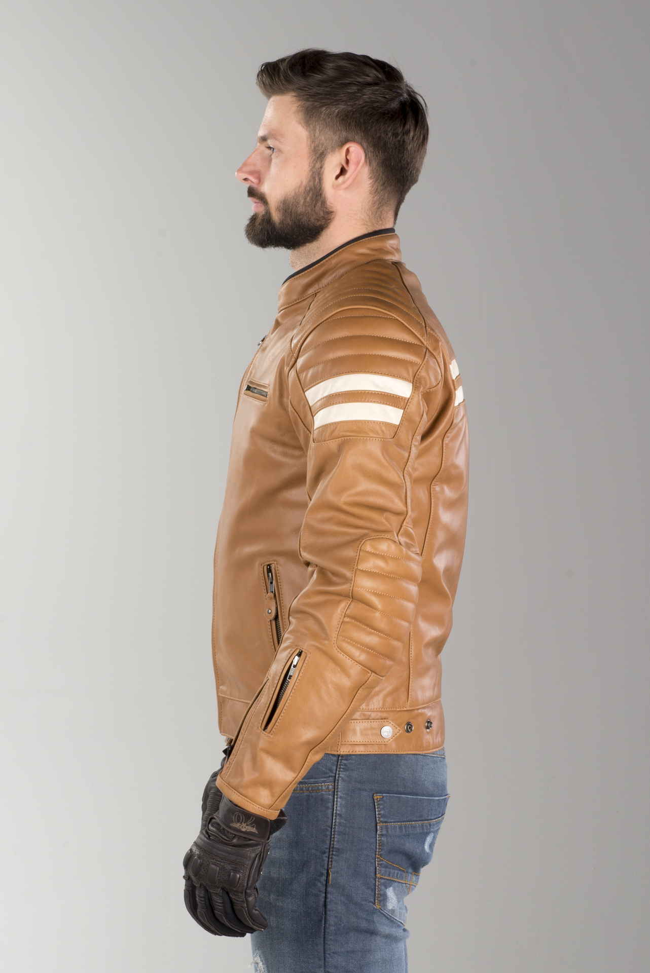 MC Jakke Segura Stripe Brun Beige Nå 6% Du sparer xlmoto.no MC Jakke Segura Stripe Brun Beige Nå 6% Du sparer xlmoto.no