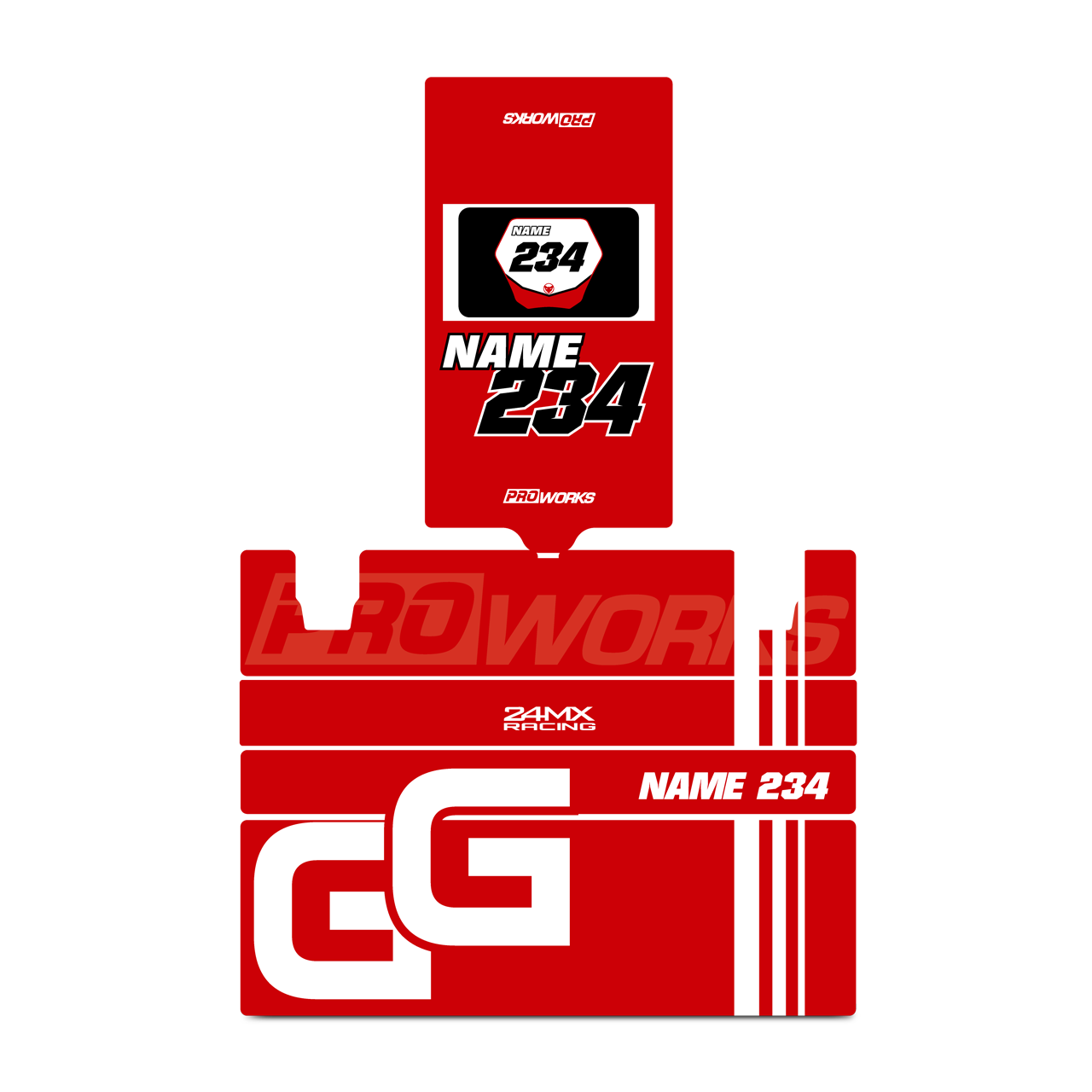 24MX X3 Toolbox Decal Kit GG
