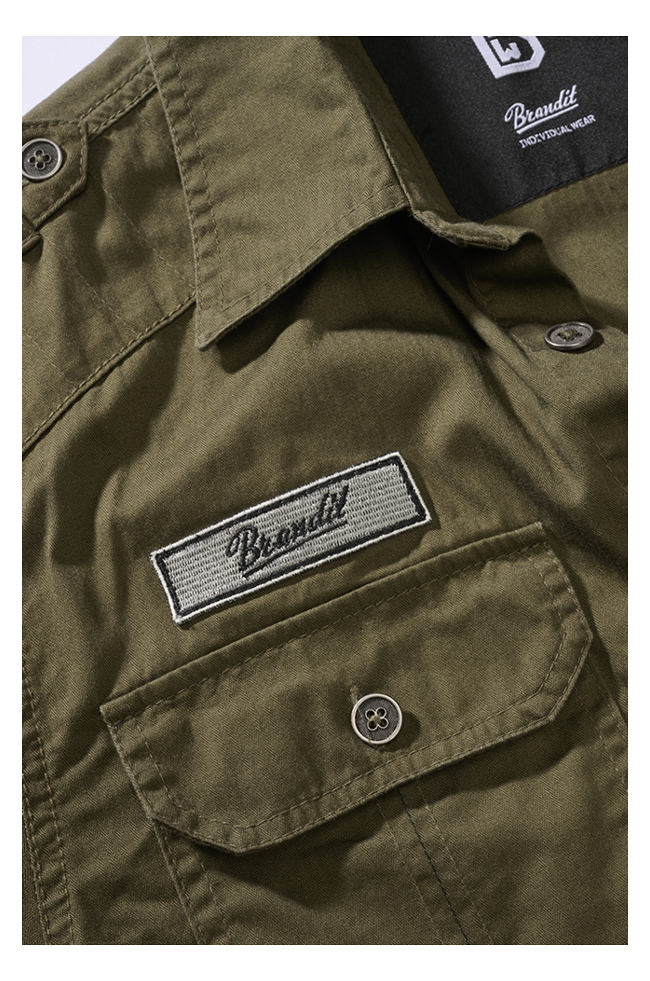 Shirt met Korte Mouwen Brandit Luis Vintage
